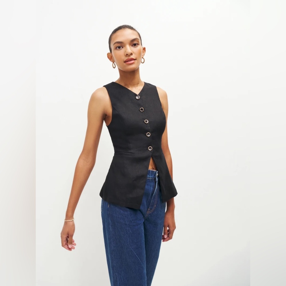 Reformation Aspen Linen Top